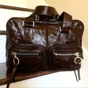 Chloe Brown Leather Weekenders Overnight Bag